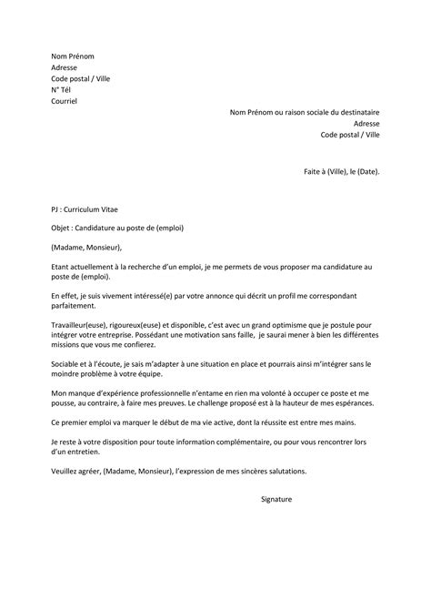 Lettres De Motivation D Emploi Hot Sex Picture