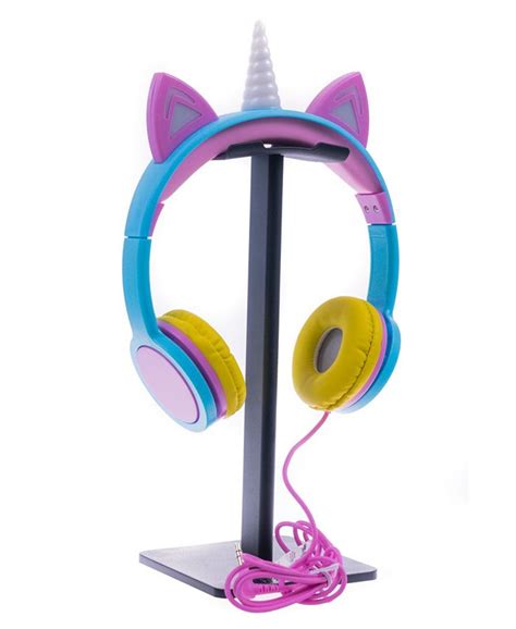 Gabba Goods Kids Safesounds Unicorn Led Light Up Wired Headphones Macys