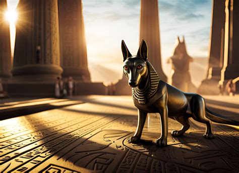 Anubis Golden Statue Raiart