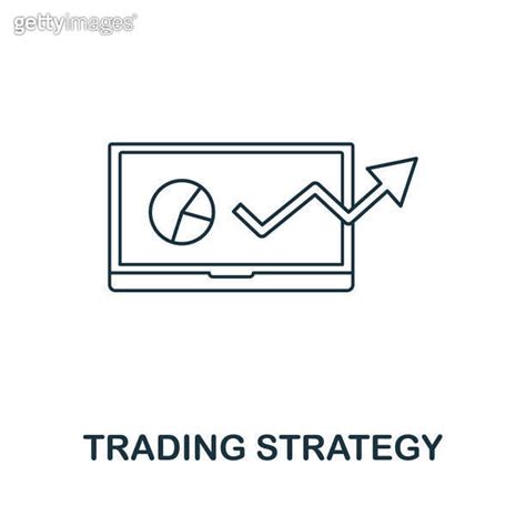 Trading Strategy Icon Outline Style Thin Line Creative Trading