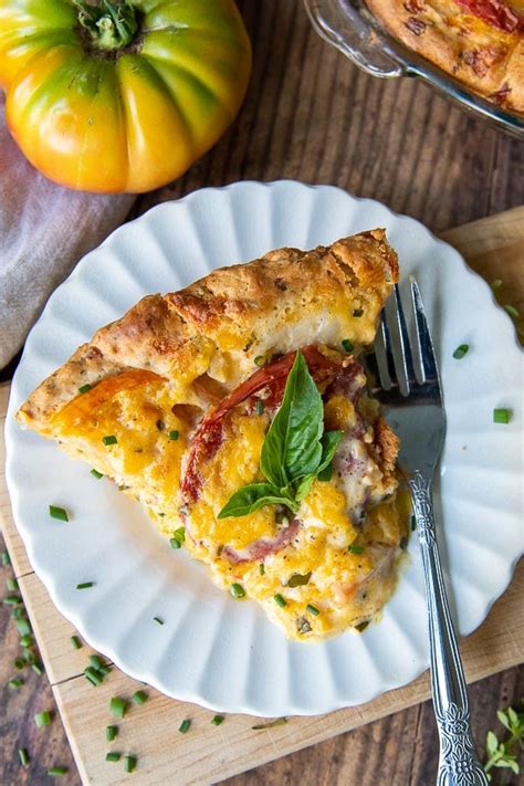 Easy Tomato Pie With Bisquick Quick And Cheesy Southern Recipe