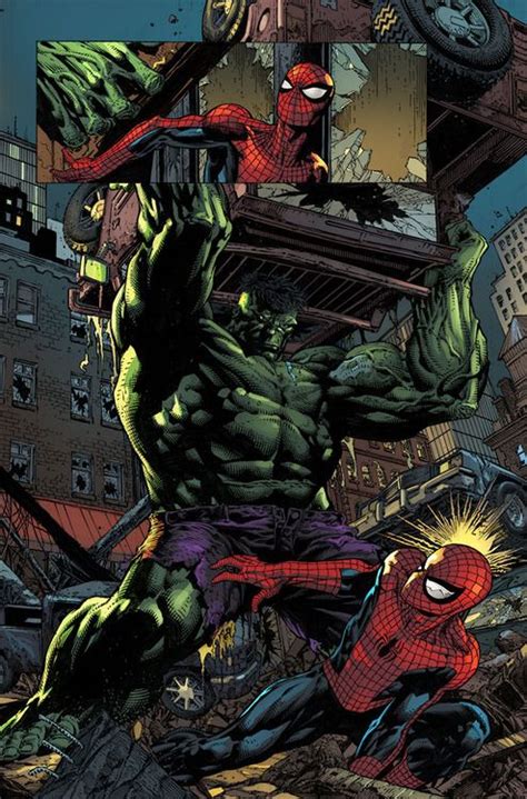 Hulk Vs Spider Man By David Finch Marvel Comics Art Hulk Art Hulk