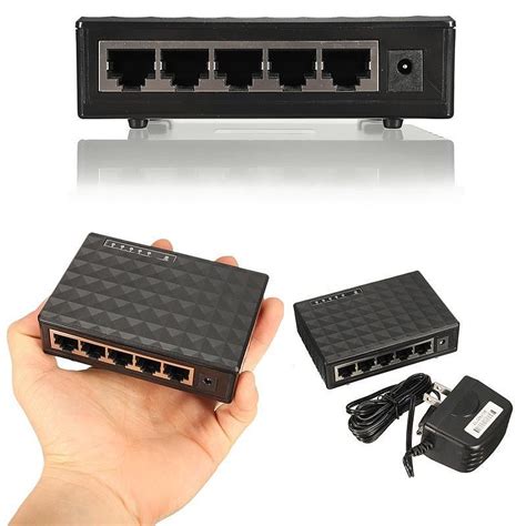 5 Ports Portas Gigabit Mini Network Switch 1000mbps Ethernet Smart Z8c9