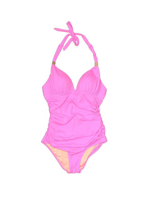 Victoria S Secret Solid Pink One Piece Swimsuit Size M 54 Off ThredUp