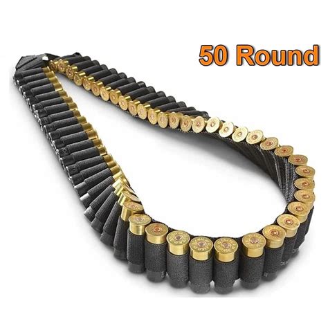 Tactical 50 Round Shells 12 20gauge Ga Shotgun Bandolier Ammo Holder Hunting Online Sale Price