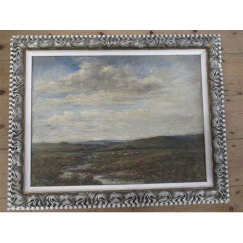 J Ulric Walmsley Oil On Canvas The Moors Flying Dales 17ins X 225ins