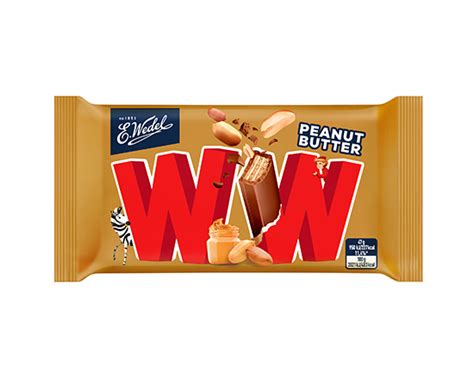 Wafel Ww Z Nadzieniem Peanut Butter W Mlecznej Czekoladzie G