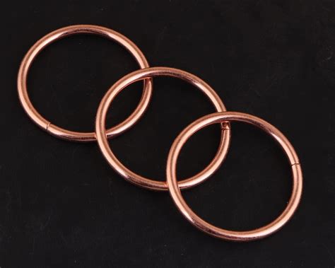 1 1 2 Inch 38mmrose Gold O Ring Non Welded Metal O Buckle O Etsy