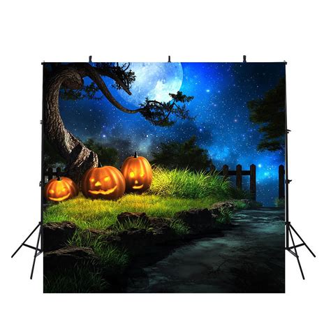 halloween photo booth backdrop night scenes backdrop for picture ...