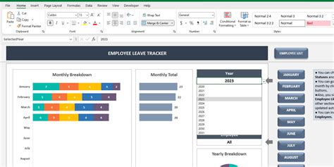 Employee Leave Tracker Excel Template Leave Management Excel Time Off