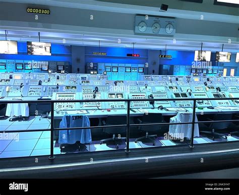 Kennedy Space Centre Control Room Stock Photo Alamy