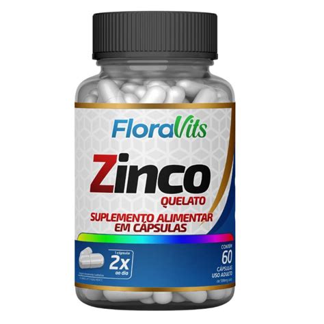 Zinco Quelato 500Mg 60 Cápsulas no Shoptime