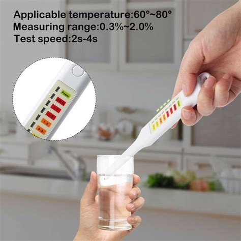 Food Salt Concentration Meter Analysis Salinity Tester Portable