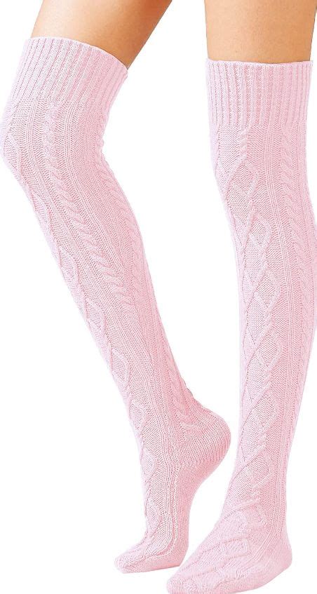 Sherrydc Womens Cable Knit Thigh High Boot Socks Extra Long Winter