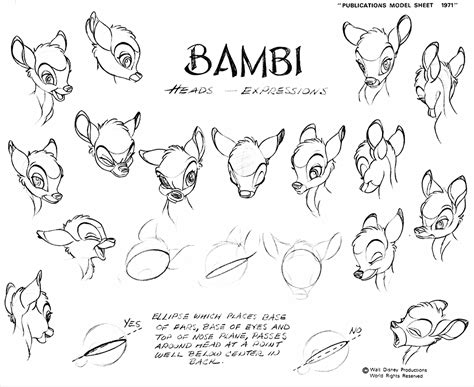 Walt Disney Sketches Bambi Walt Disney Characters Photo 32402699 Fanpop