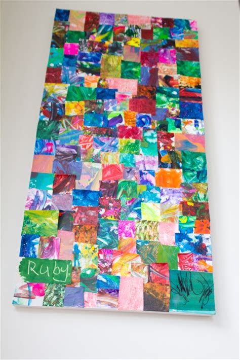 Upcycled Kindy Art Toddler Art Childrens Artwork Kids Artwork