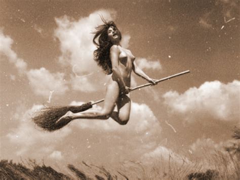 Erotic Witch On Broom