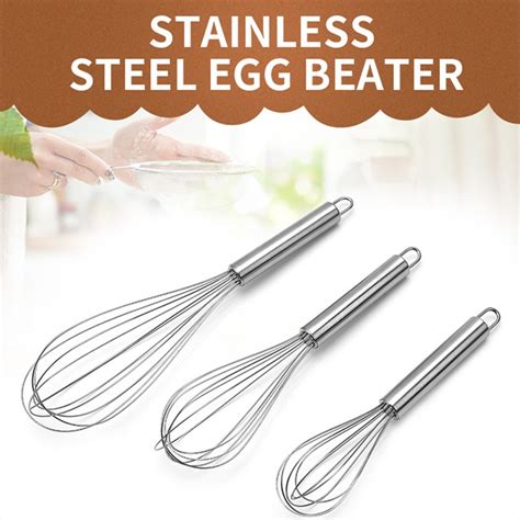 Stainless Steel Egg Beater Stainless Steel Whisks Hand Whisk Mixer 810