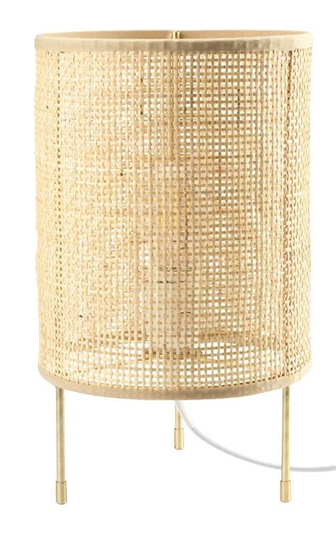 Lampa stołowa ALBERT Ś19xW31cm rattan Tafellamp Lampen Bedlamp