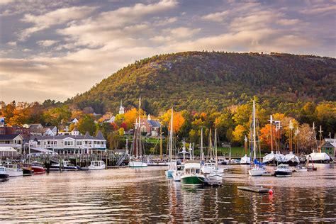 Camden Harbor In The Fall Coast Of Maine Photography By Benjamin Williamson