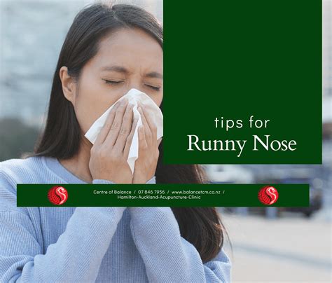 Tips For Runny Nose Best Acupuncture Hamilton Nz