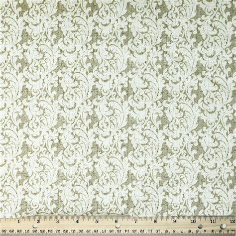 Waverly Inspirations 100 Cotton Duck 54 Paisley Scroll Cream Color