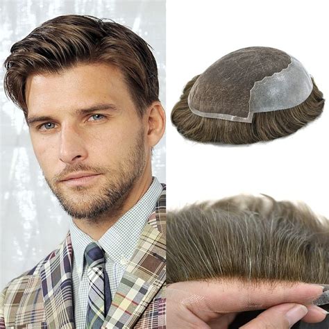 Amazon Hair Wonders Hair System For Men Toupee Human Hair Swiss