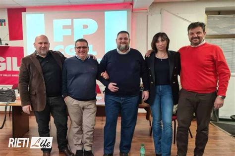 Eletta La Nuova Segreteria Della Funzione Pubblica Cgil Di Rieti Roma