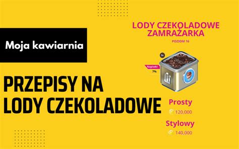 Moja Kawiarnia przepisy na Lody czekoladowe My Cafe lista przepisów