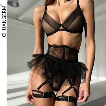 Chuangerm Oem New Fashion Sexy Lingerie For Women Fluffy Skirt