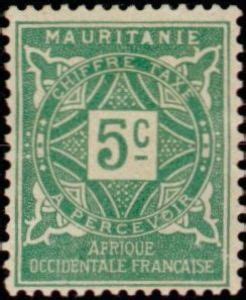 Stamp Chiffre Taxe Mauritania Taxe Mi Mr P Sn Mr J Yt Mr T Sg Mr D