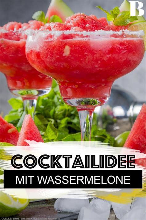 Sommerlicher Wassermelonen Cocktail Aus Nur Zutaten Wassermelone