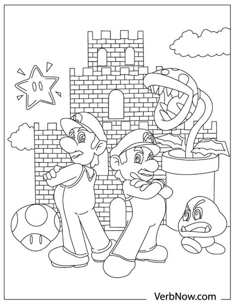 72 Free Mario Coloring Pages Pdf Printables