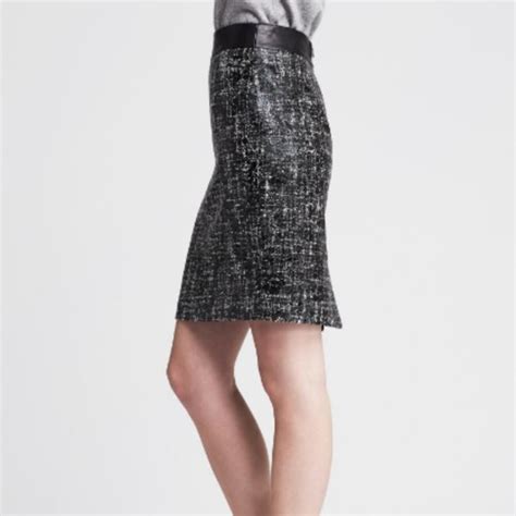 Banana Republic Skirts Banana Republic Coated Tweed Skirt Poshmark