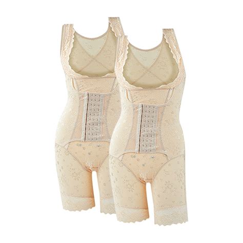 Fitshaper Bodyshaper Body Slimming Open Bust Mid Thigh Nude Pcs Shopee Malaysia