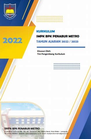 Kurikulum 2013 SMPK BPK PENABUR Metro 2022 2023