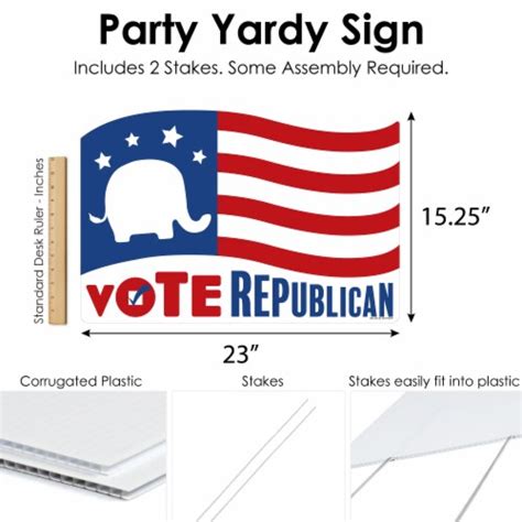 Big Dot of Happiness Republican Election Political Decor Vote ...