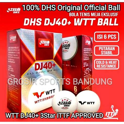 Jual Bola Pingpong Tenis Meja Dhs Dj Wtt Star Bintang Tiga