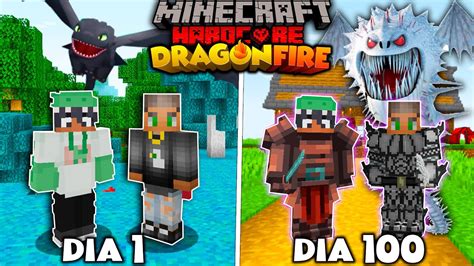 SOBREVIVI 100 DIAS NO MUNDO DE DRAGÕES NO MINECRAFT HARDCORE EM DUPLA