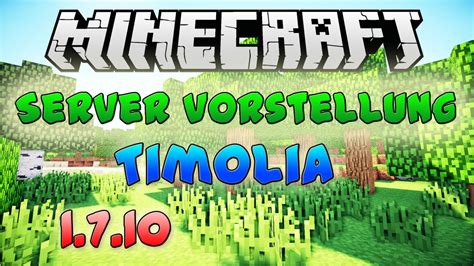 Timolia Minecraft Server Vorstellung German Youtube