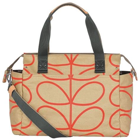 Orla Kiely Classic Multi Stem Zip Messenger Baby Changing Bag In Multi