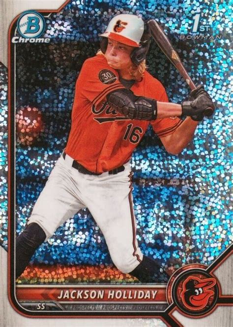 Jackson Holliday Bowman Draft Bdc Chrome Sparkle Refractor