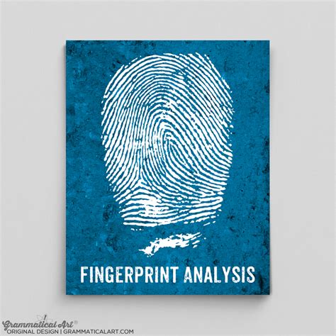 Fingerprint Analysis Print | Grammatical Art