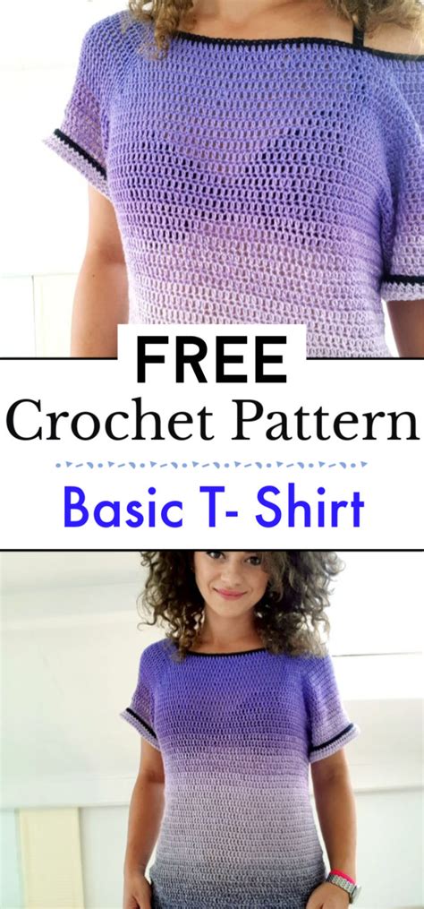 10 Crochet T Shirt Pattern Free Crochet With Patterns