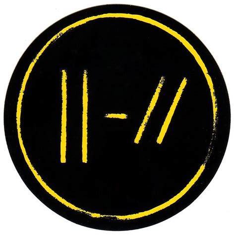 Twenty One Pilots Round Glossy Full Color Ltd Ed Band Logo Sticker Brand New Original