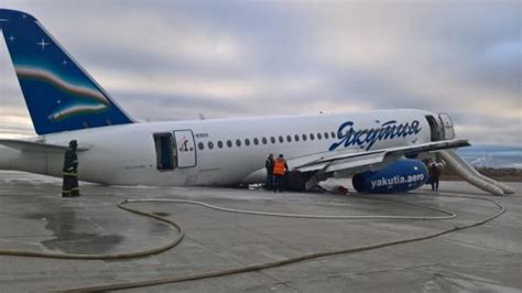 Yakutia SSJ100 skids off runway at Yakutsk airport | Aviation Week Network