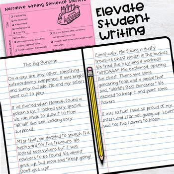 Narrative Informational Opinion Writing Sentence Starter Cheat Sheet