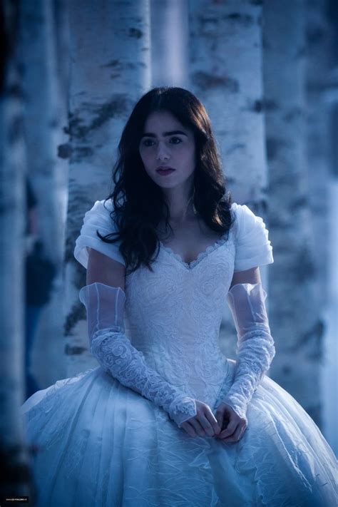 Lily Collins As Snow White In Her Ballgown In The Film Mirror Mirror