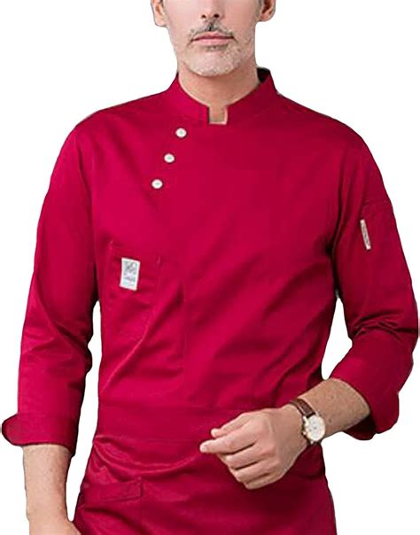 Jp Chef Coat Mens Womens Long Sleeve Mens Western Food Restaurant Chefs