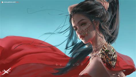 Wlop D Artwork Girl Warrior Portrait Digital Art Ghostblade Hd